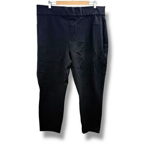 Spanx Pull On Cropped Pants Women’s Size 3X Black Stretch Slim‎ Fit